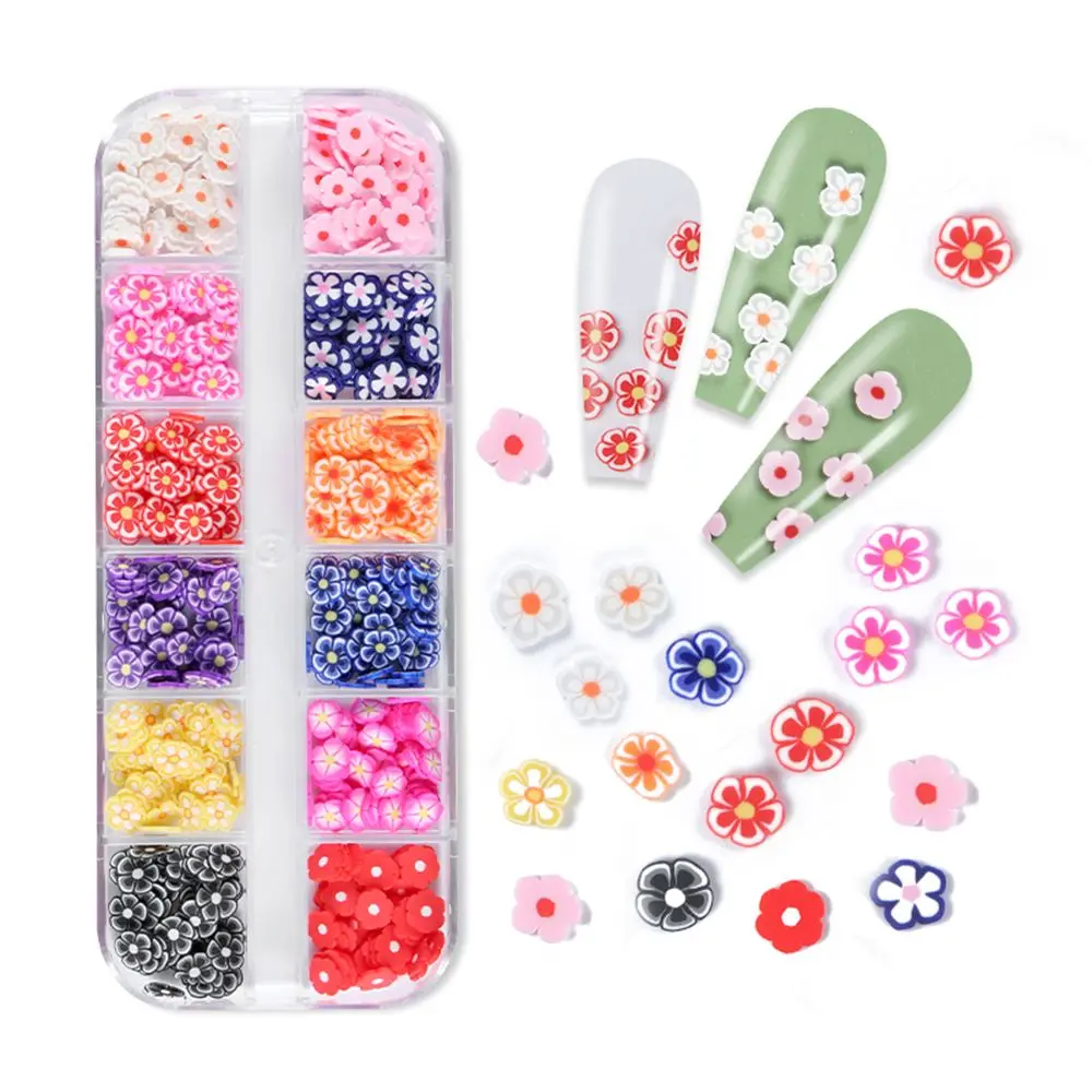 

Clay Slices Korean 3D Flower Flake DIY Nail Art Decoration Flower Nail Art Sequin Manicure Accessories Nail Art Jewelry