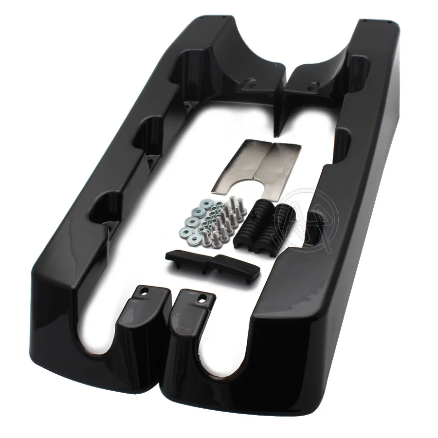 Глянцевый черный удлинитель сиденья из АБС-пластика для мотоцикла Harley Touring Road King