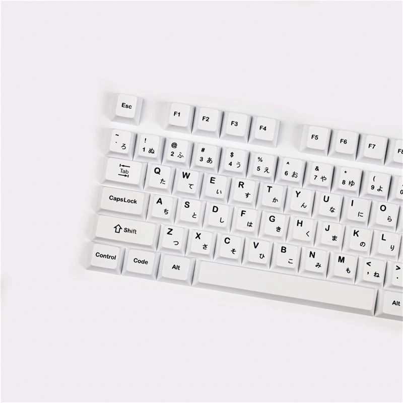 Keys Cherry Profile  Japanese Keycap Minimalist White Theme Minimalist Style Suitable For Mechanical Keyboard