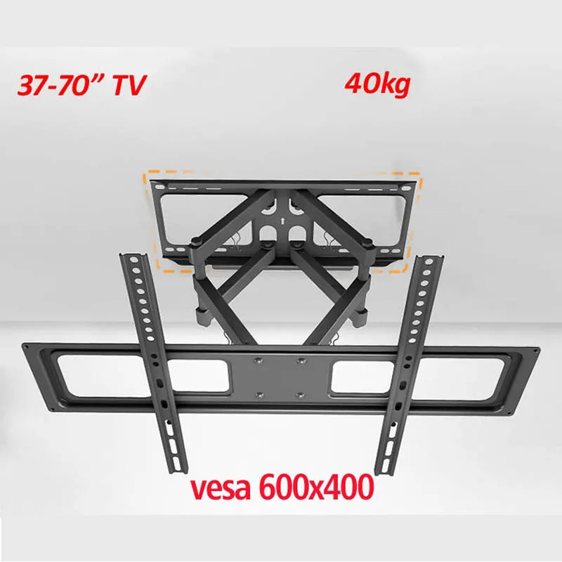 

Универсальный Выдвижной настенный кронштейн A52M для ЖК-телевизора, 6 ручек, 40 кг, 65 дюймов, 70 дюймов