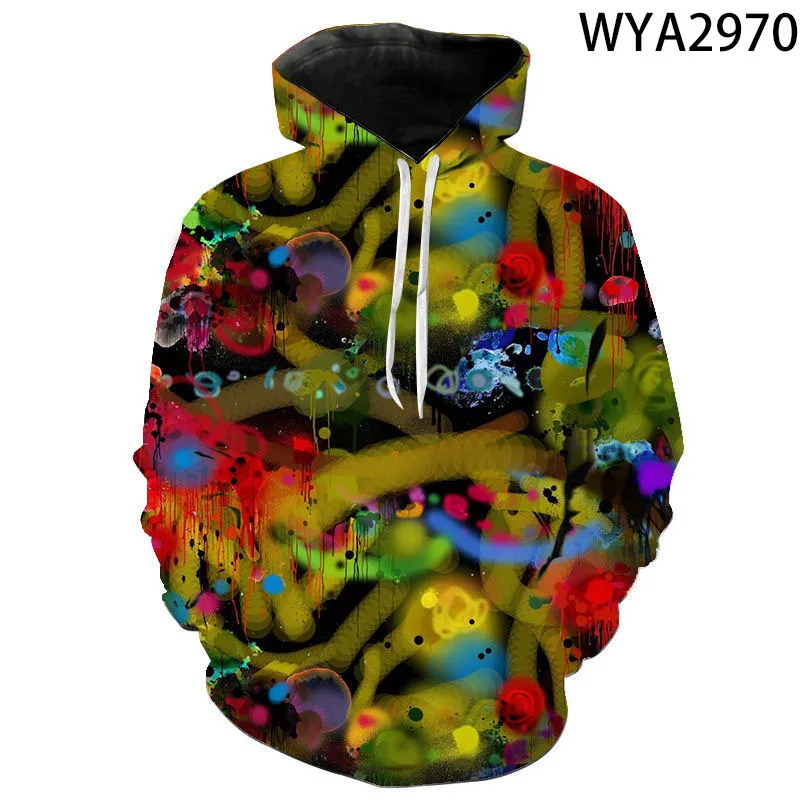 

2020 New Fashion Casual Graffiti Men Women Children Hoodies Printed 3D Sweatshirts Hooded Boy Girl Pullover Streetwear Tops