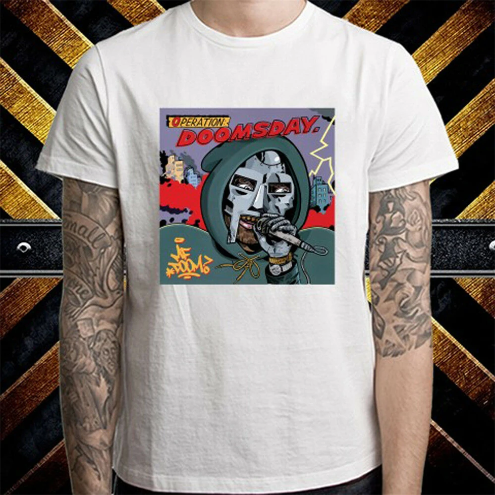 MF DOOM Operation Doomsday Обложка альбома мужская белая футболка Размер S до 3XL топы футболки