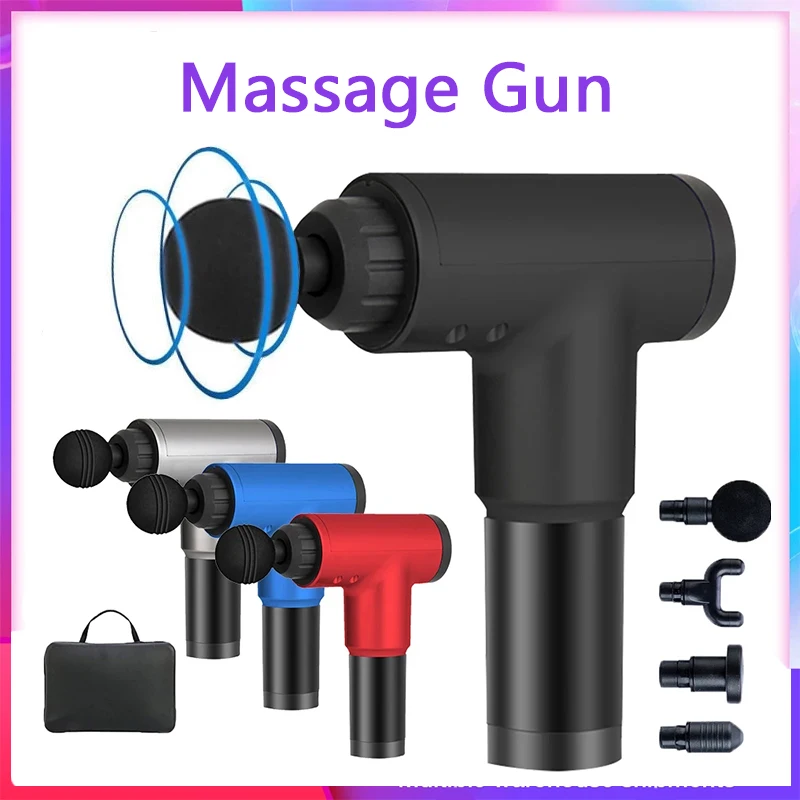 Усилитель массажный пистолет глубокий массаж мышц тела релаксации боли для