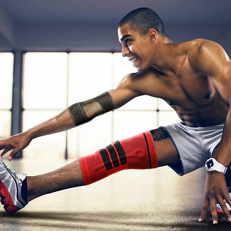 

Sports Elbow Pads Basketball Breathable Sweat Men Women Fitness Training Two-way Pressurized Badminton Tennis Elbow Pads