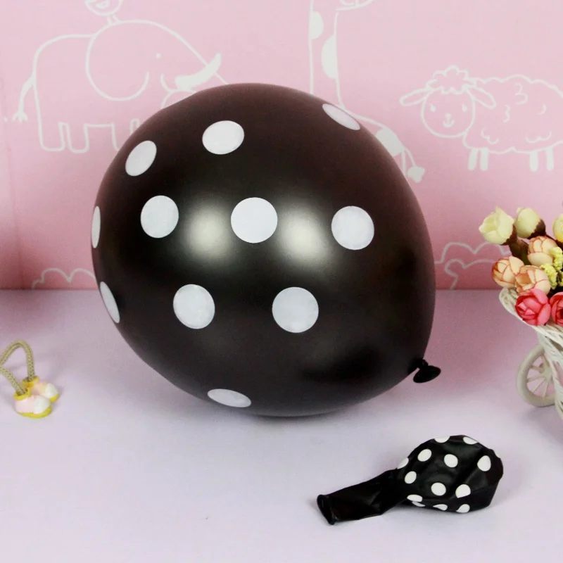 10pcs dot black Горячая штамповка черная серия одноразовая посуда бумажные тарелки для вечеринки салфетки чашки соломки для дней рождения вечерние свадебные новогодние украшения - Цвет: 10pcs dot black