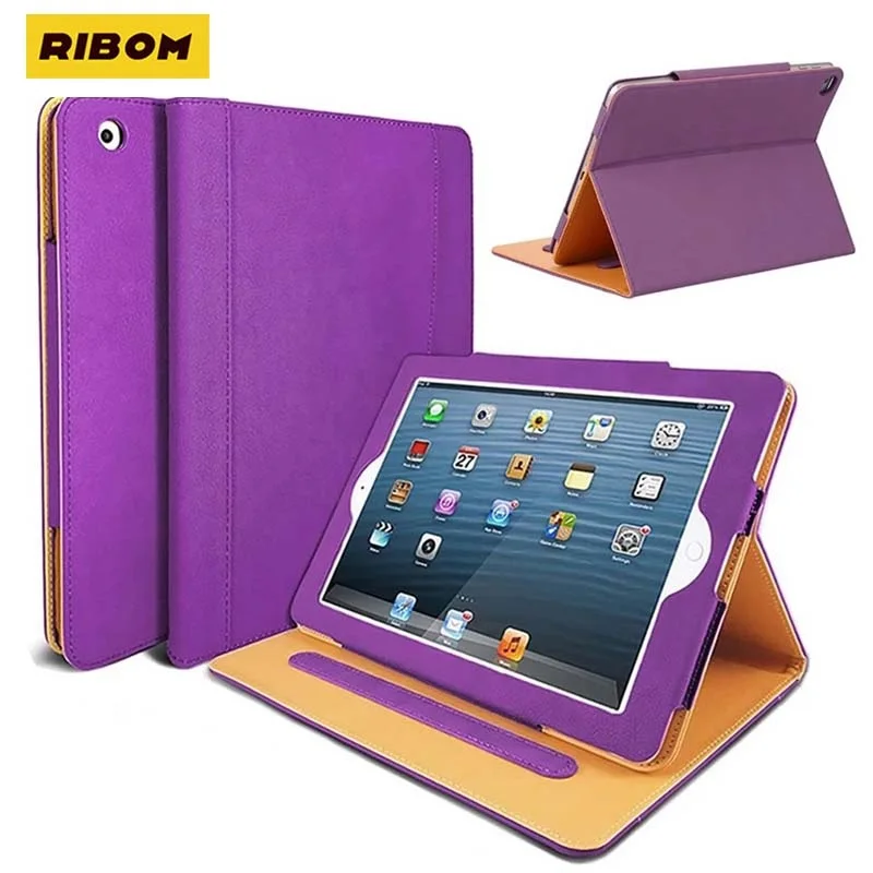 

For iPad 2 iPad 3 iPad 4 Case 9.7in Imitation leather wallet Cover A1395 A1396 A1397 A1416 A1430 A1403 A1458 A1459 A1460