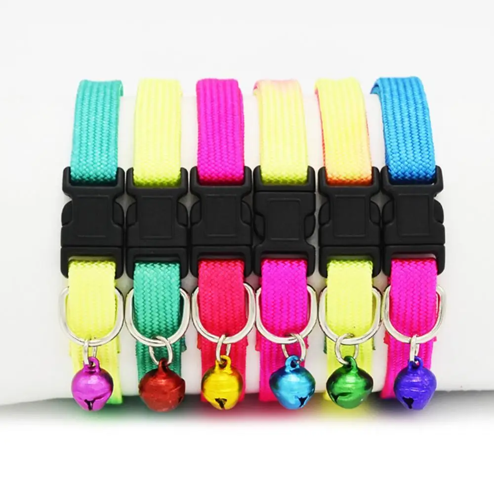 

Fashion Puppy Dog Cat Collars Adjustable Bell Necklace Pet Outdoors Accessory
