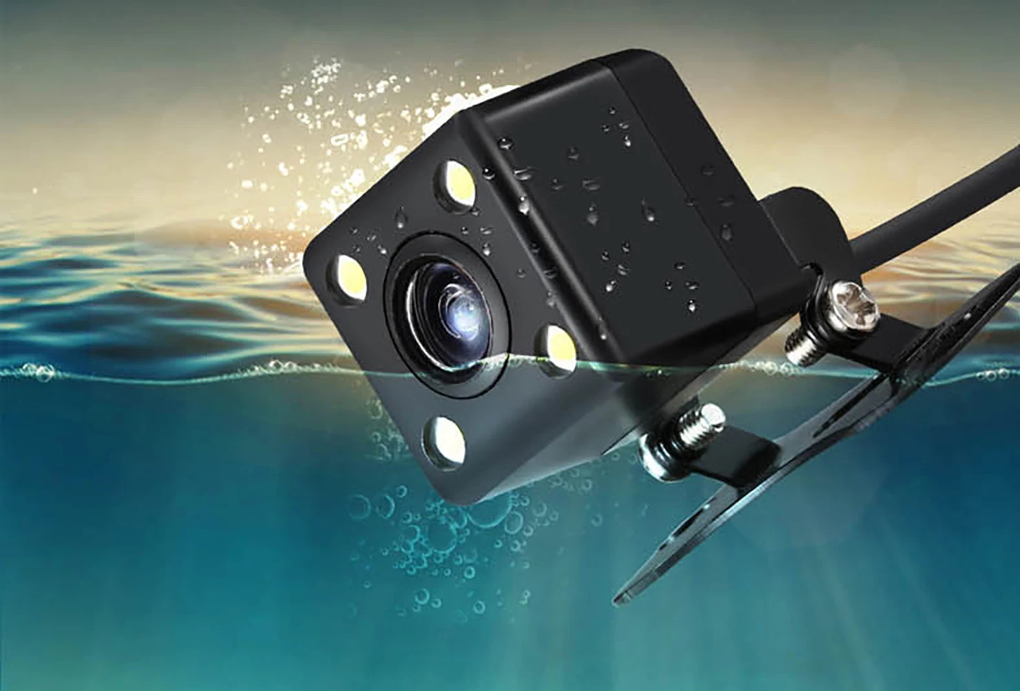 HD CCD Водонепроницаемая универсальная парковочная задняя камера с ночным