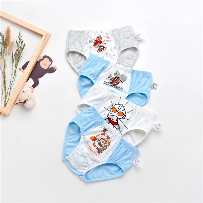 4 предмета детское нижнее белье высокого качества для детей шорты с рисунками