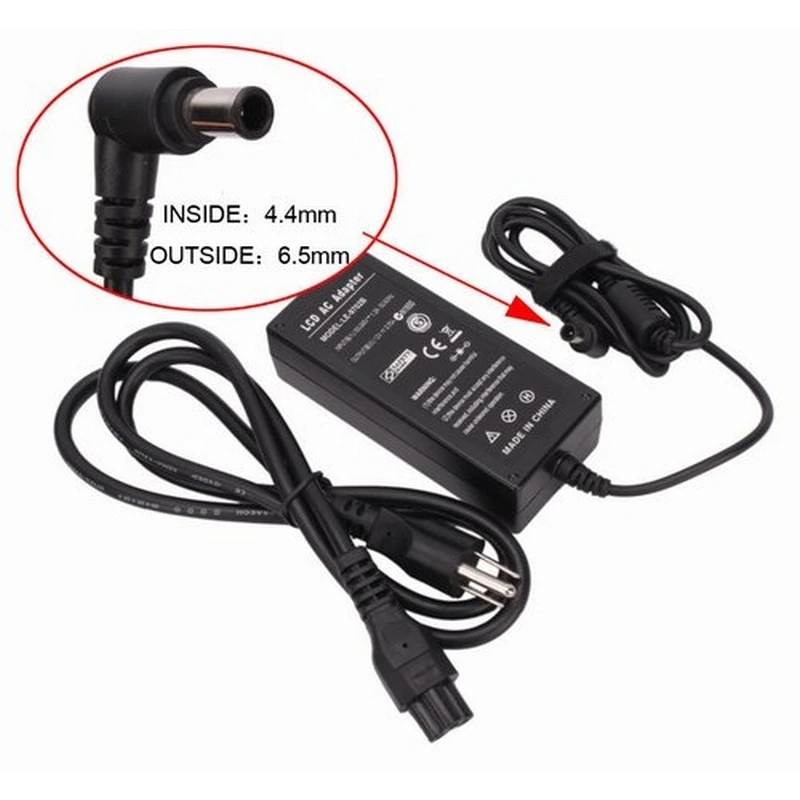Блок питания для монитора Samsung/LG/DELL 12V 5A 6.5 x 4.4 mm (12V 3.75A/4A/4.5A) | Электроника