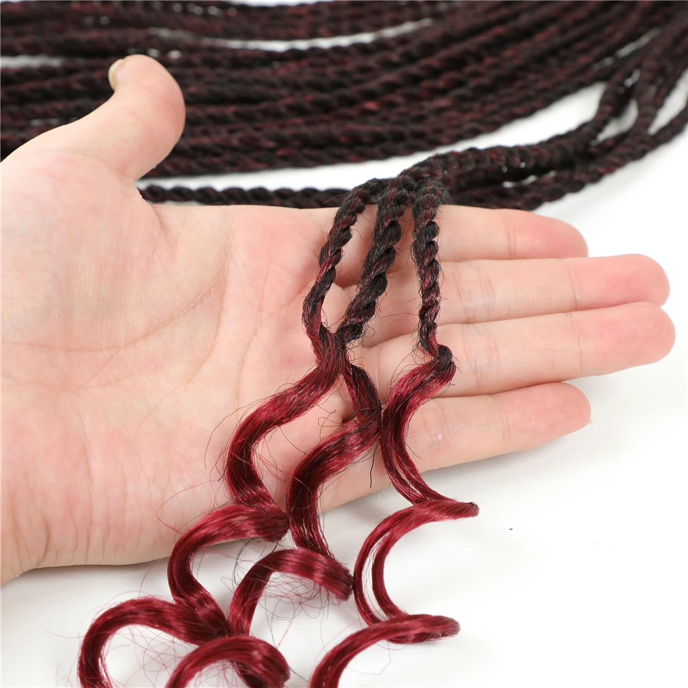 Синтетические плетеные косички для наращивания Сенегальские вьющиеся волосы с