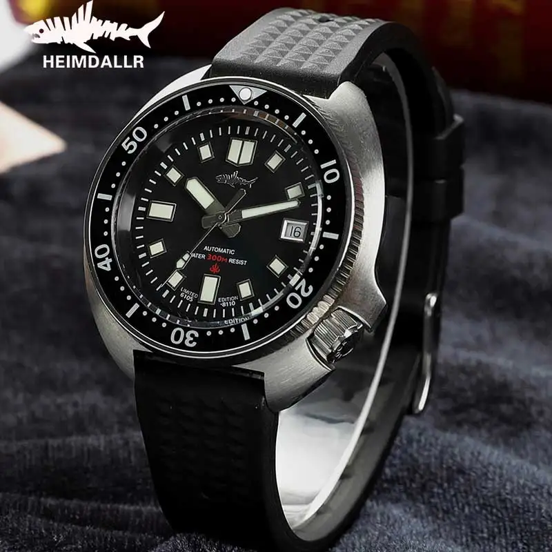 

HEIMDALLR Mens Vintage Diver Watch Sapphire Switzerland Top Movement ETA2824 Automatic Watch 300M Waterproof Mechanical Watches
