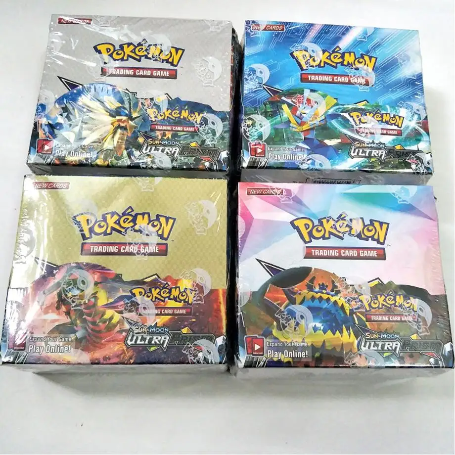 

324pcs Pokemon card TCG: Sun & Moon TEAM UP Edition 36 Packs Per Box Collectible Trading Cards Game Kids Toy Gift