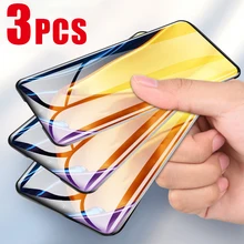 3Pcs Transparent Tempered Glass For Xiaomi Poco X3 F3 GT Protective Glass Poco X3 NFC M3 Pro Full Cover Glass Poco F3 GT X3 GT