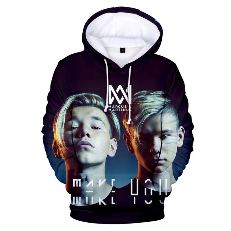 Толстовка унисекс с 3D-принтом Маркуса мартинуса свитшот капюшоном в стиле