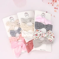 24set baby cute lace bowknot hair clips bows kids girl hair clip children hairpin haarspeldjes barrettes baby hair accessories