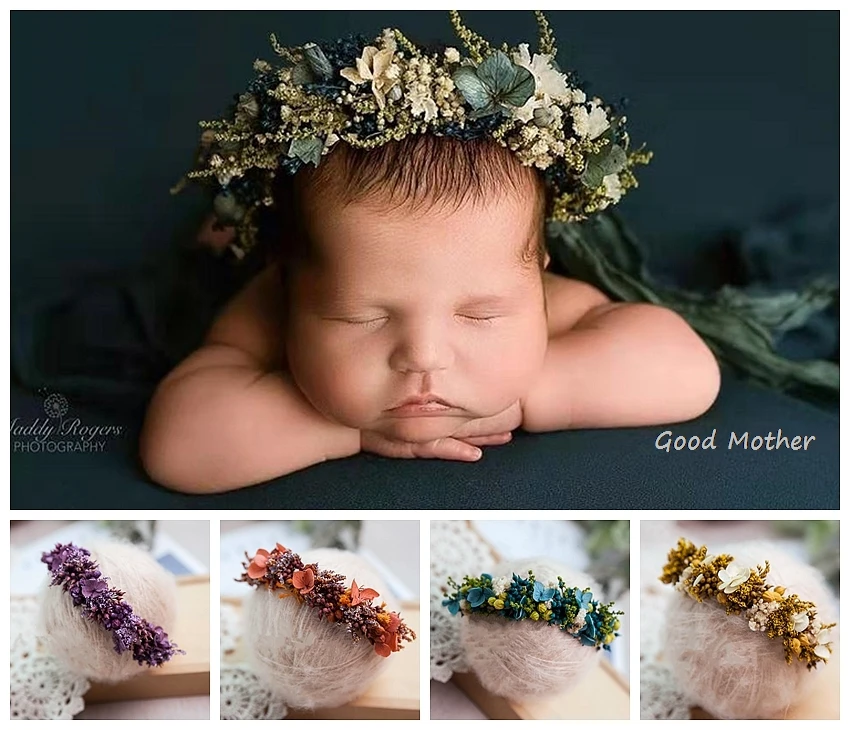 

Children photography headdress hair band eternal flower head baby photography studio props new