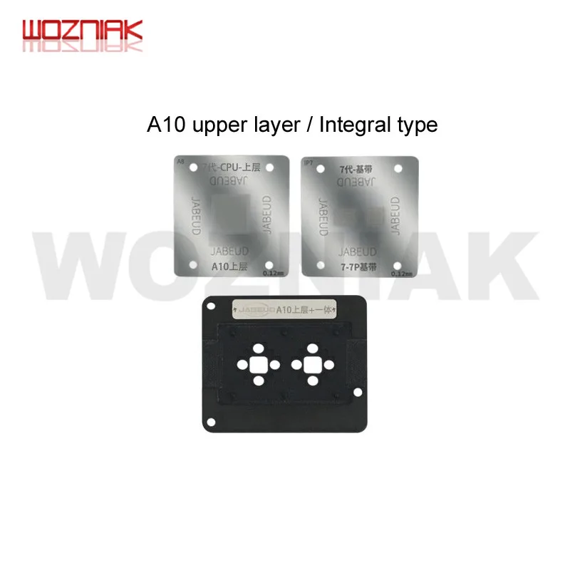 A10 upper JABE UD для iPhone A8 A9 A10 A11 A12 Baseband cpu BGA трафареты с магнитной основой позиционирования - Цвет: A10 upper