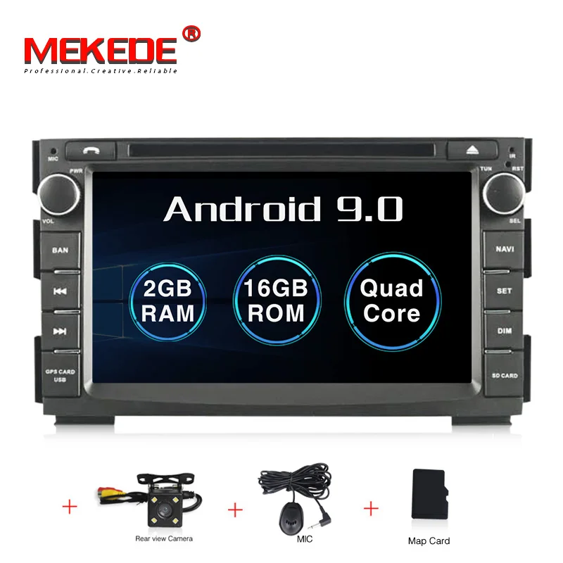 16G add camera 4G+ 64G 8 CORE Android 9,0 2 Din Автомобильный мультимедийный dvd-плеер gps Авторадио для Kia Ceed 2009-2012 автомобильный Радио ПК wifi - Цвет: 16G add camera