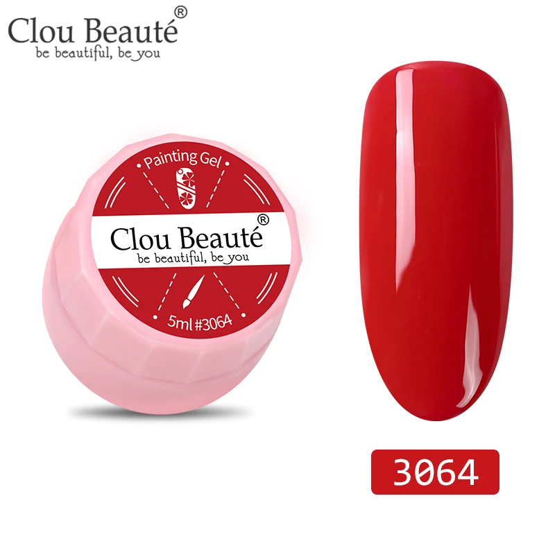 3064 Clou Beaute 72 цвета гель-краска УФ/светодиодный гель для ногтей замачиваемый дизайн ногтей светодиодный лак для ногтей УФ-гель для ногтей DIY Краска паук гель лак - Цвет: 3064
