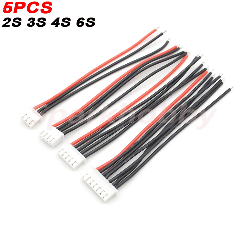 5 шт sparkhobby 10 см 100 мм 2s 3s 4s 6s 3457 pin 22awg удлинитель