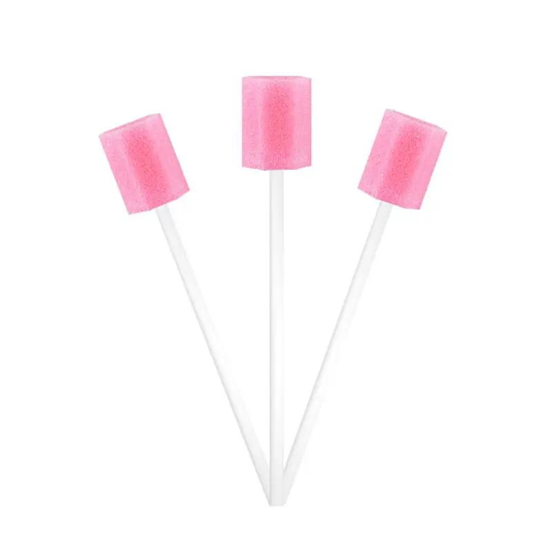 

50Pcs/Box Disposable Oral Sponge Swabs Unflavored Mouth Clean Dental Swabsticks