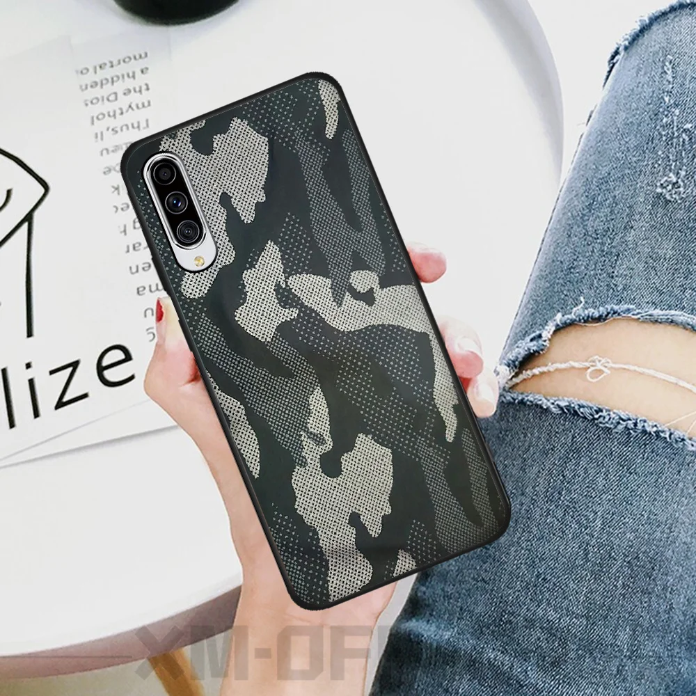 Камуфляжный военный армейский чехол для телефона с отверстием экрана Samsung A10 20 30 40