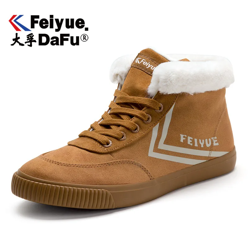 Feiyue/зимняя парусиновая обувь 959 г. Женская обувь для мужчин вулканизированные Кеды высокие рыцарские хлопковые туфли на плоской подошве, 2 цвета
