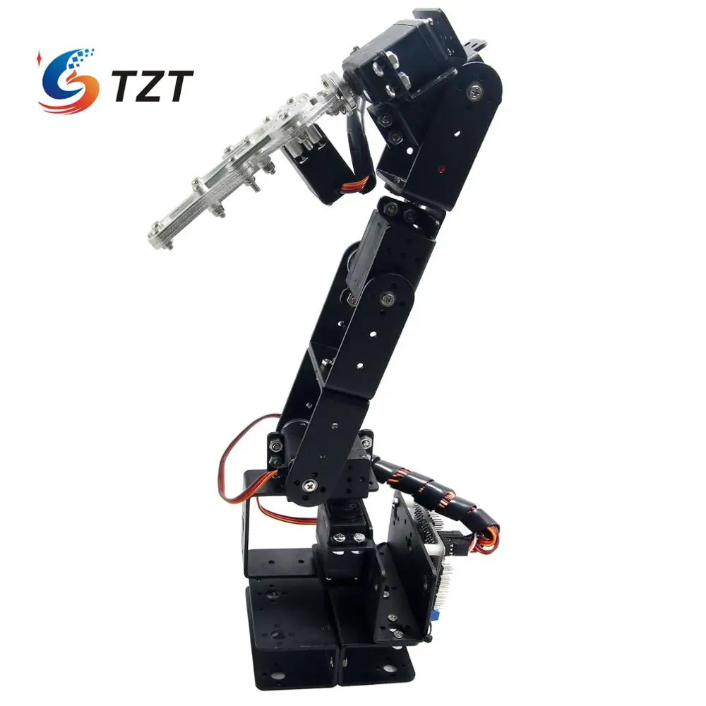 TZT Robot 6 DOF алюминиевый набор для крепления зажимов механическая Роботизированная