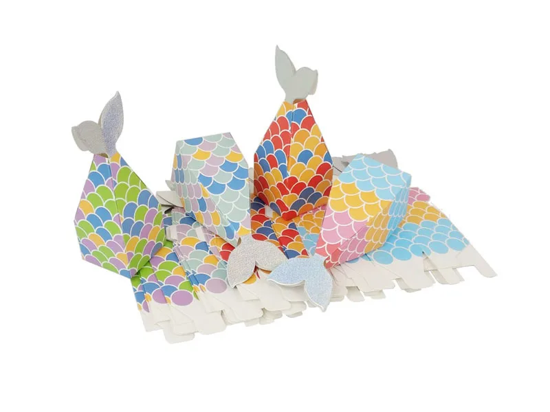 Подарочная коробка с русалочкой украшения для вечеринки на день рождения