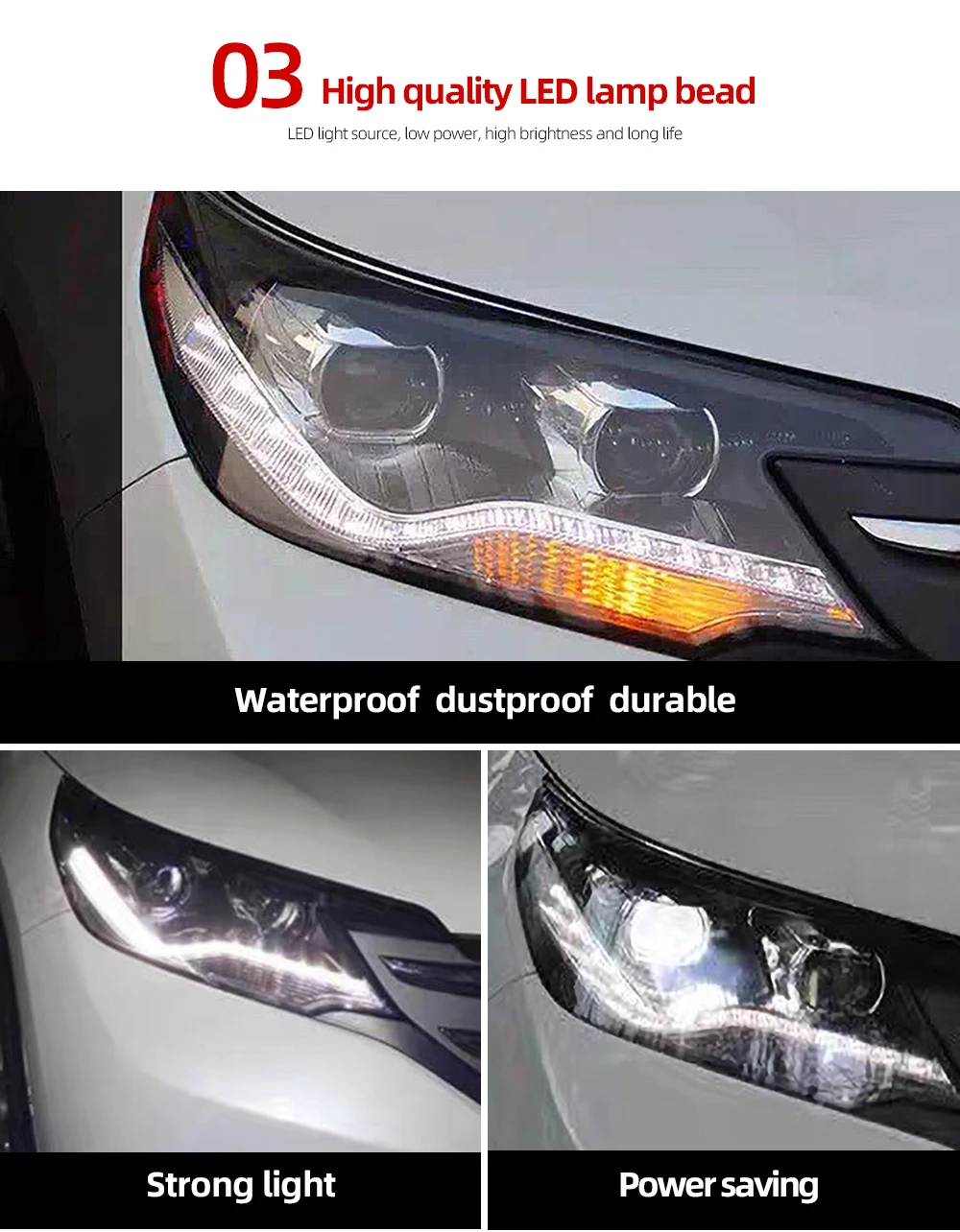 1 пара автомобильный головной светильник s для Honda crv 2012 2013 светодиодный головной светильник для CRV Головной фонарь СВЕТОДИОДНЫЙ дневной ходовой светильник DRL Bi-Xenon HID