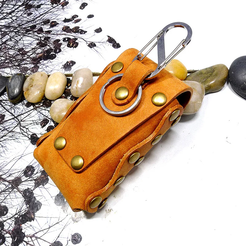 Чехол для ключей blongk из кожи ручной работы органайзер дома чехол с заклепками на
