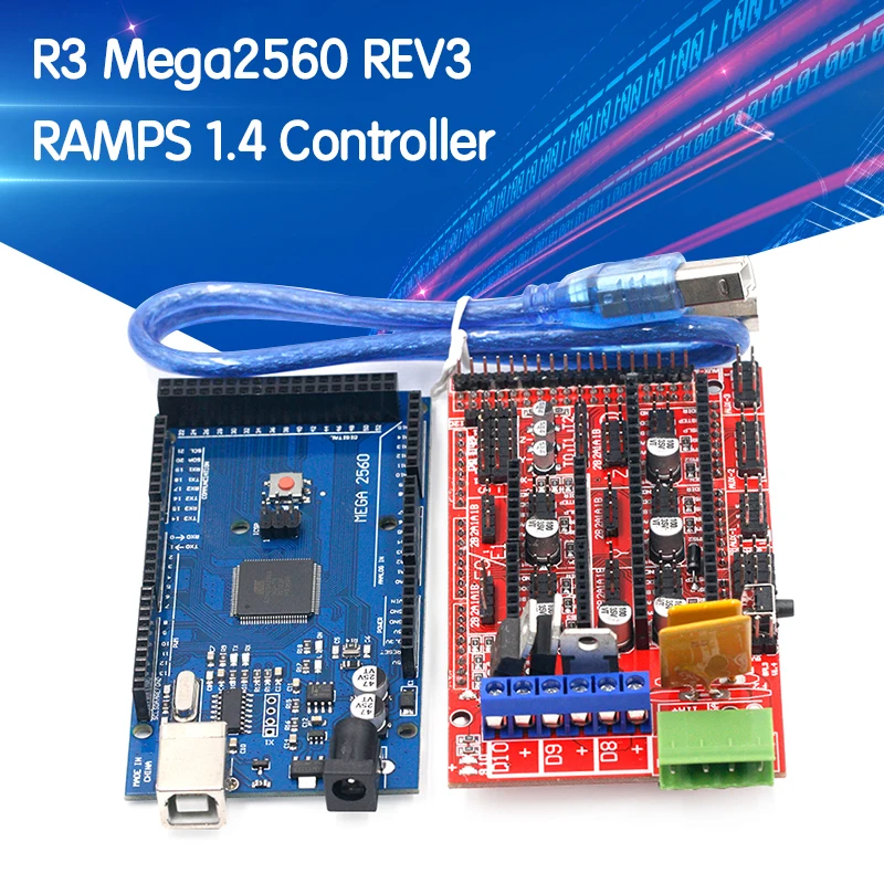 

Mega 2560 R3 Mega2560 REV3 + RAMPS 1.4 Controller for Arduino 3D Printer arduino kit Reprap MendelPrusa