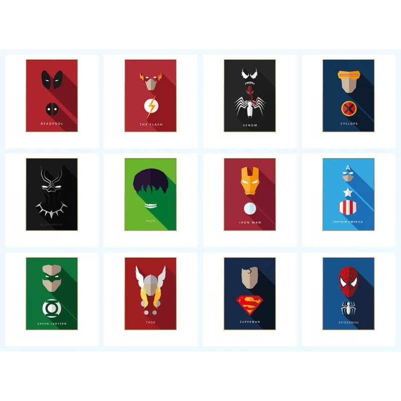 Абстрактная Картина на холсте Marvel Супергерои Мстители Постер Человека-паука