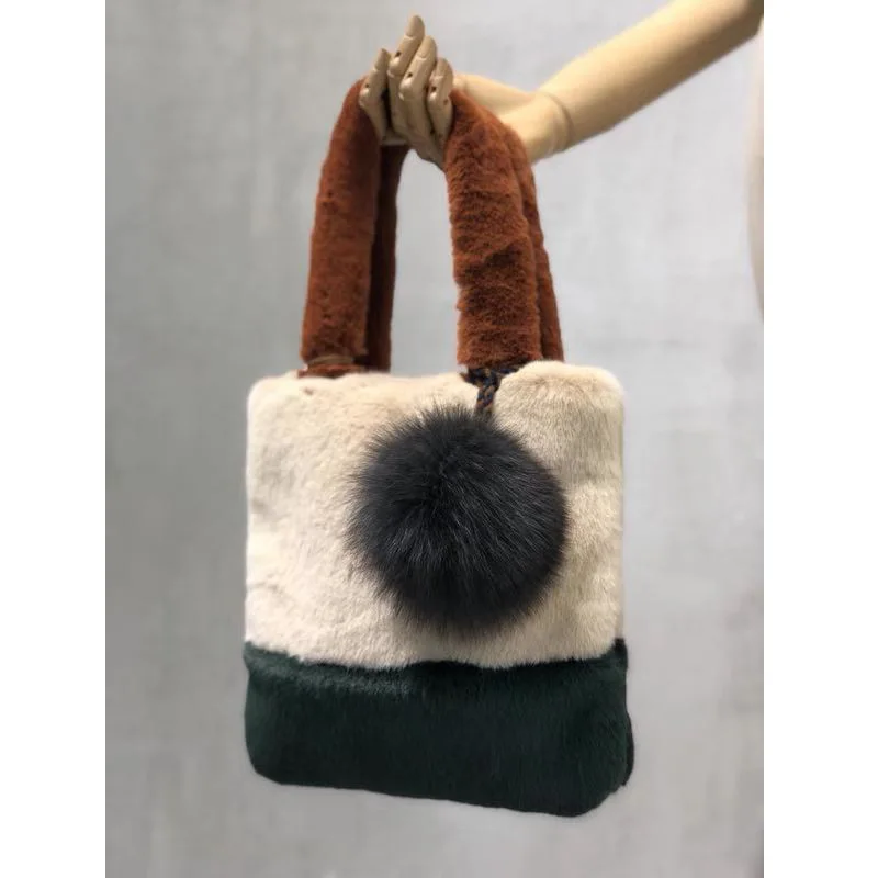 Модная женская сумка роскошные женские сумки из искусственного меха зимняя