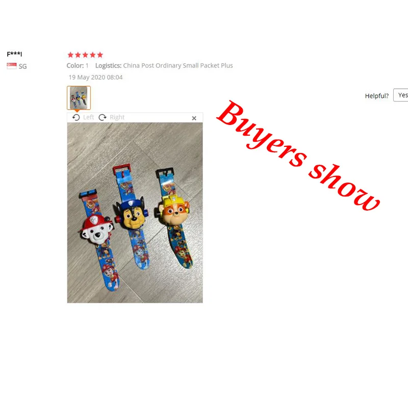 

Psi patrol Toy Digital Watch Projection 24 Style Cartoon patterns Time Clock Action patrulla Canina Toy Children Birthday Gift