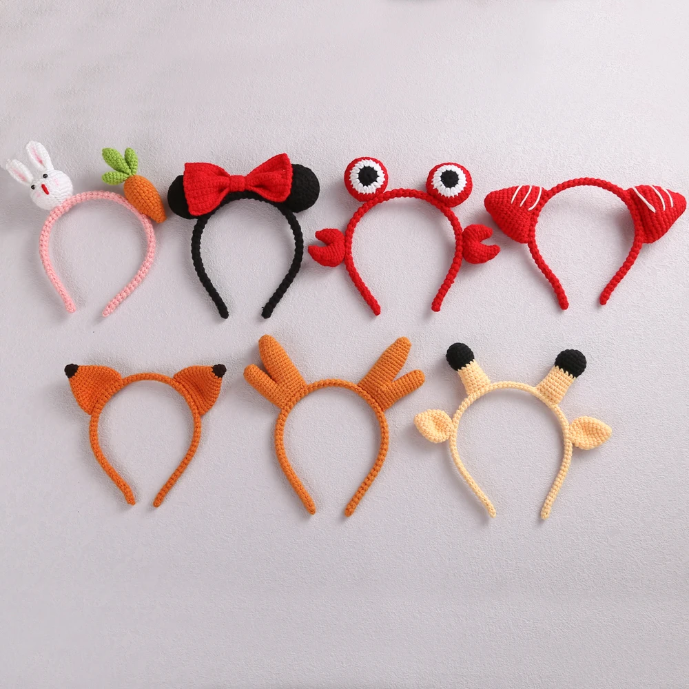 

7Pcs Cartoon Girls Hair Hoop Baby Headband Elastic Hairbands For Children Women Hair Accessorie Cute Fresh Style Kids Headwear