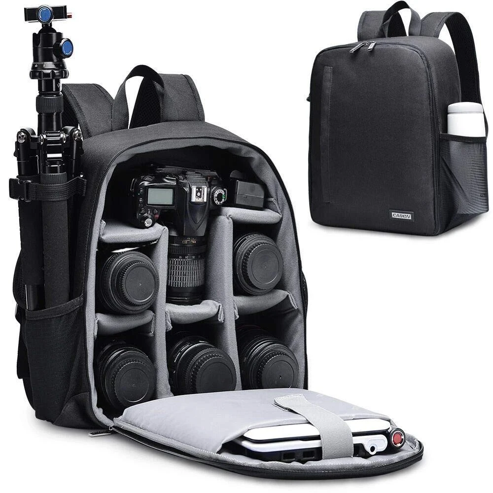 

Рюкзак CADeN для профессиональных камер, водонепроницаемая вместительная сумка для цифровых зеркальных камер, ноутбуков Nikon, Canon, Sony