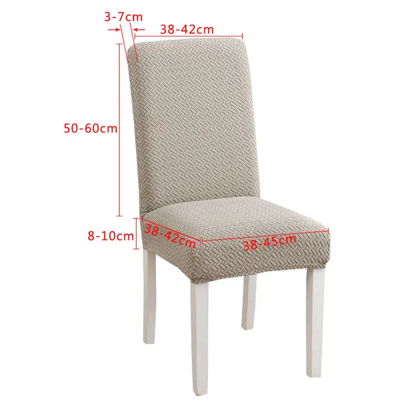 

2021 High Stretch Jacquard XL Size Chair Cover Elastic Chair Covers Spandex For Dining Room/Kitchen/Hotel Party Banquet