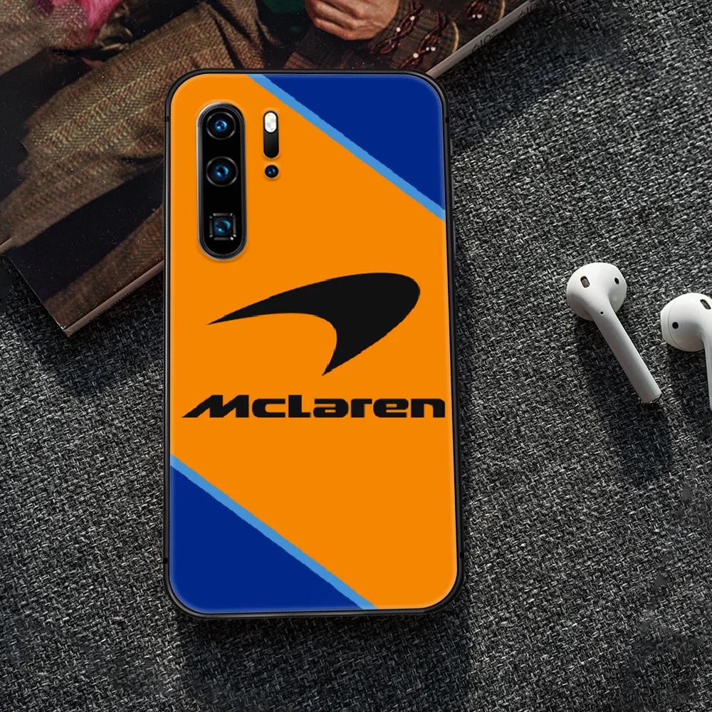 

Mclaren car Logo Phone Case For Huawei P Mate 10 20 30 40 Lite Pro smart Z 2019 nova 5t black Back Fashion Cover Trend Shell