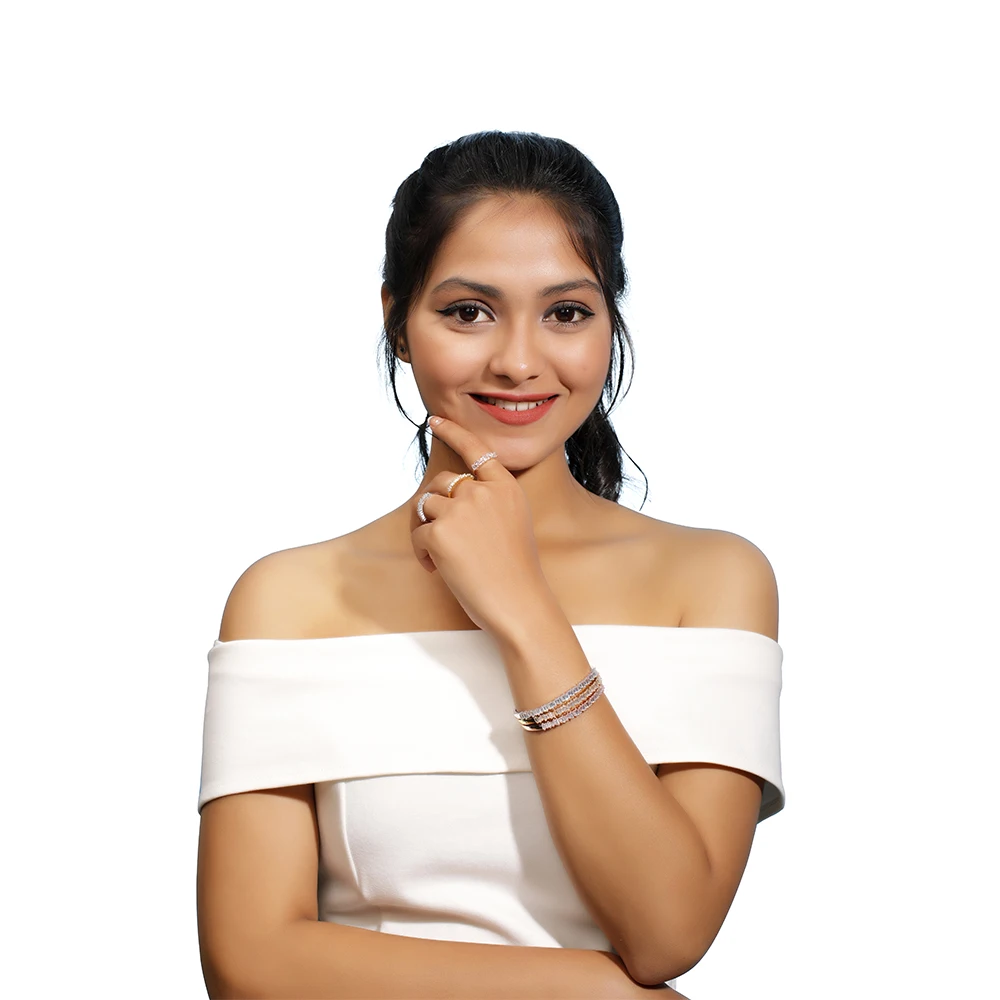 Подвески микро инкрустированные цирконием браслет кольцо набор из шести