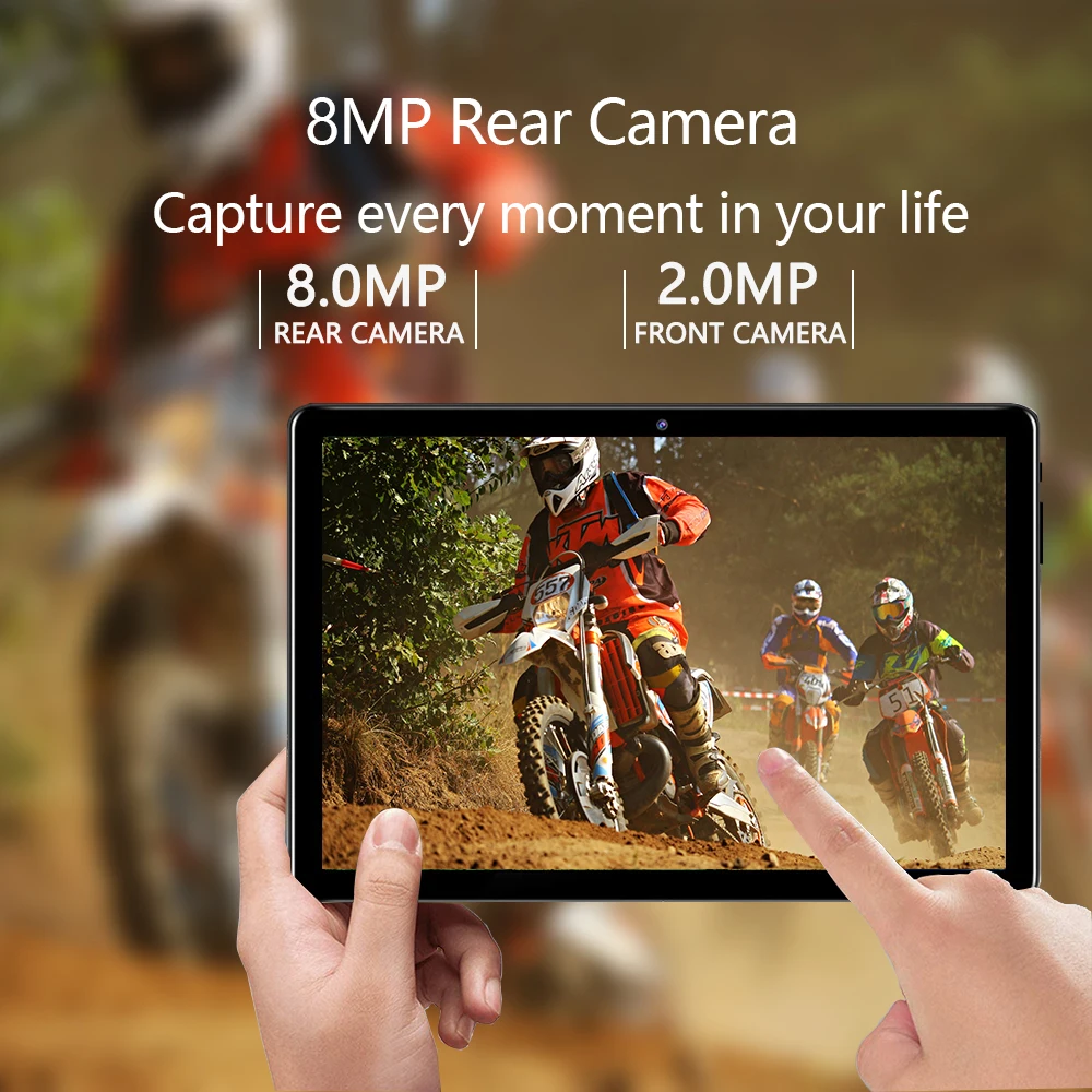 Продажа новейшего планшета с операционной системой Android 9.0 дюймов с разрешением 1920*1200, поддержка звонков 3G/4G LTE, 64 ГБ памяти ROM, двойной WiFi 5G.