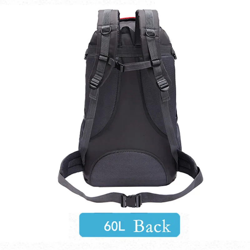 60L Большая вместительная сумка уличные сумки водонепроницаемый походный рюкзак