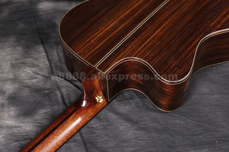 Finlay Tiamo T-A160CE, профессиональная прочная гитара с звукоснимателем, 4" гитара с еловым верхом/ламинированный корпус из палисандра+ жесткий чехол