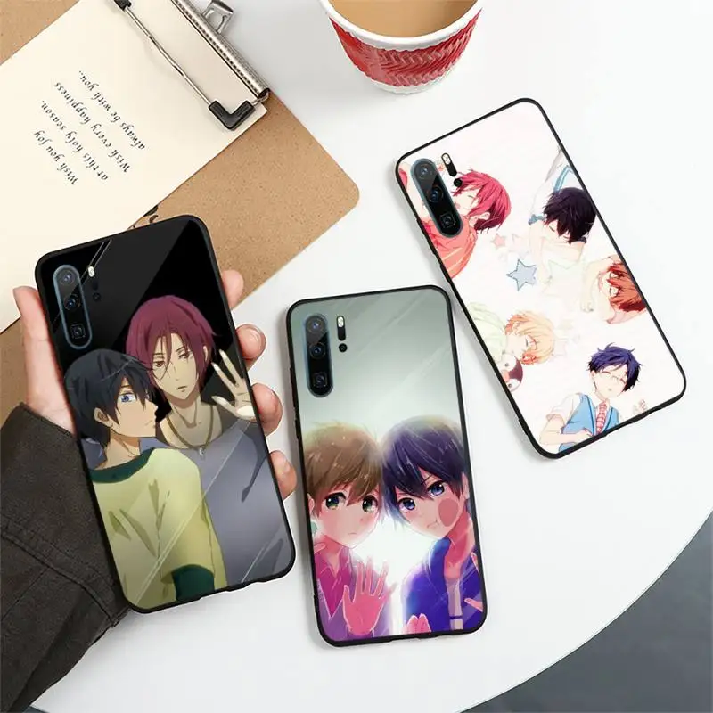 Бесплатный чехол для телефона в стиле аниме Iwatobi плавания и клуба Huawei honor Mate P 10 20 30
