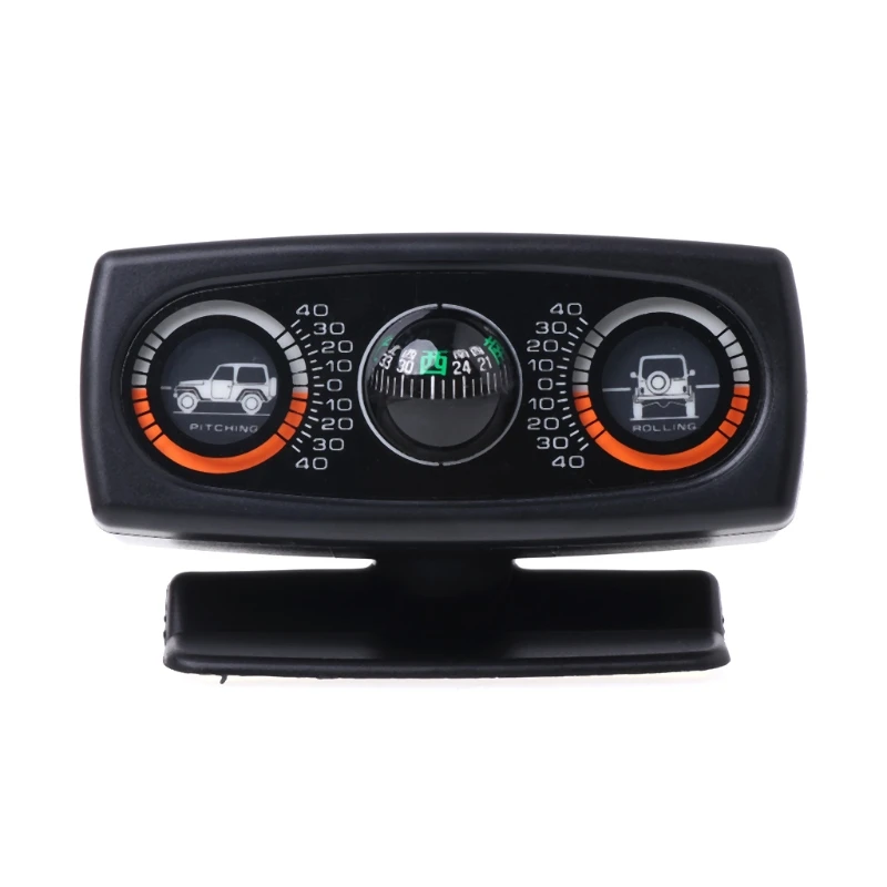 

3 In 1 Car Compass Inclinometer Angle Slope Level Meter Finder Gradient Balancer