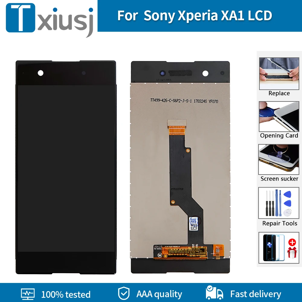 5 0 &quotдля SONY XPERIA XA1 ЖК дисплей сенсорный экран с рамкой G3116 G3121 G3123 G3125 G3112 для Sony Xperia