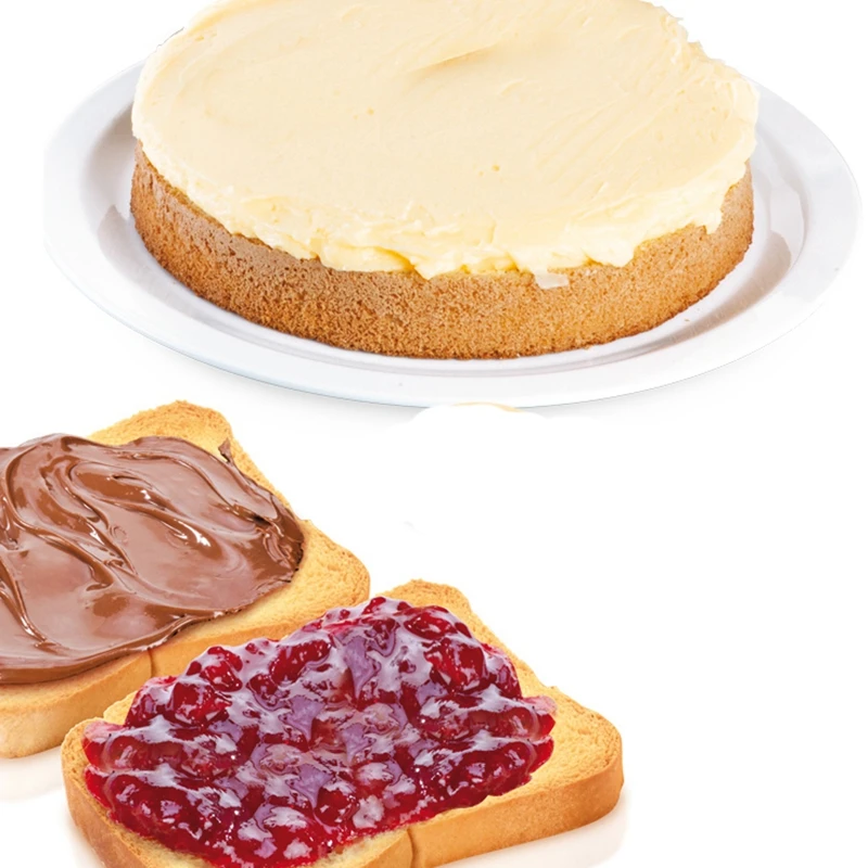 Спатула для крема двусторонняя маслобойка, маслорезка, джем, пекарский инструмент, инструмент для украшения тортов, выравнивание глазури, кухонные гаджеты.