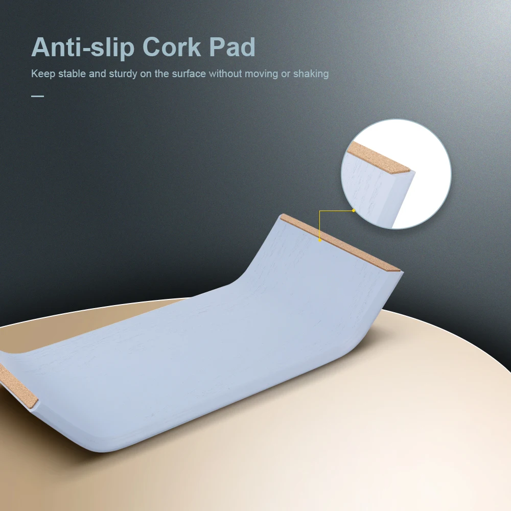 Подставка SAMDI для ноутбука деревянная подставка из дуба нескользящая пробковая