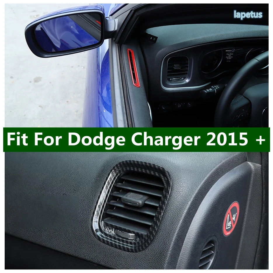 

Car Door / Side Air Conditioning AC Outlet Vent Panel Cover Trims 2PCS Fit For Dodge Charger 2015 - 2021 ABS Interior Refit Kit